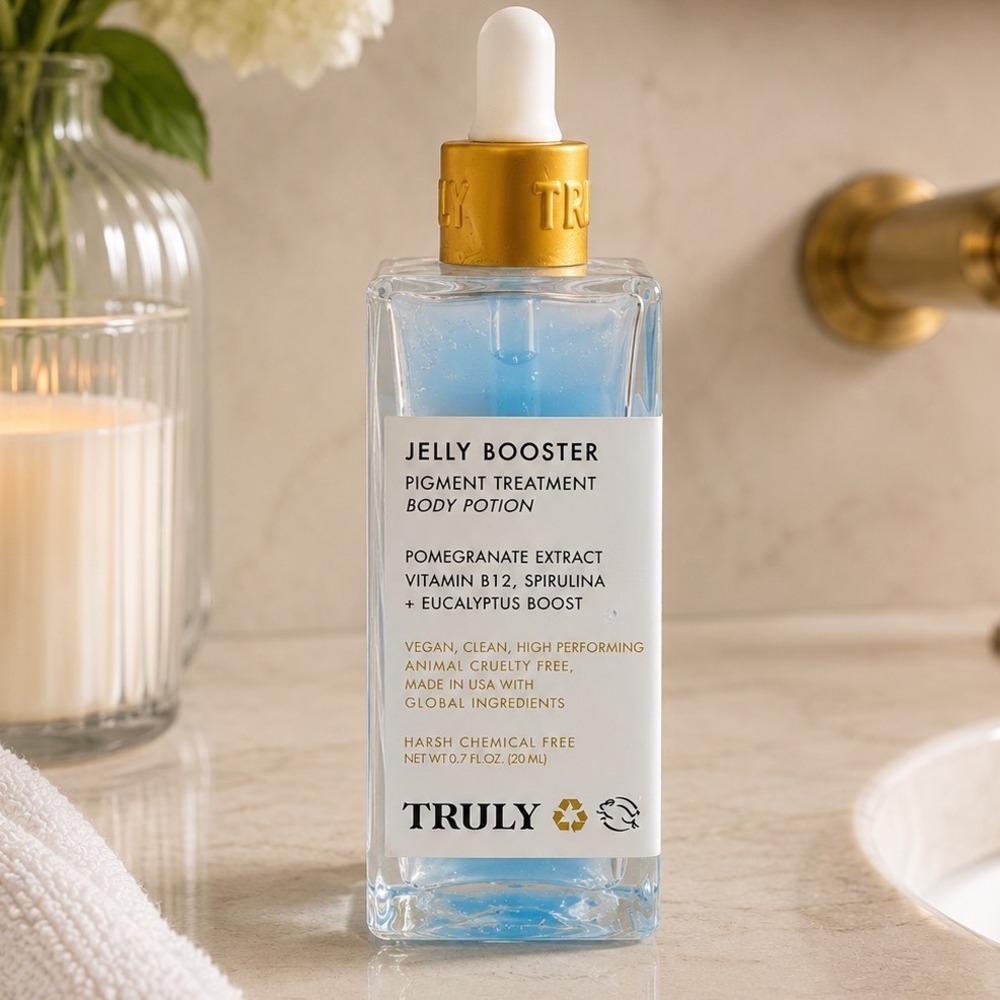 Truly Beauty Jelly Booster Pigment Treatment Body Potion Serum 0.7oz Pomegranate